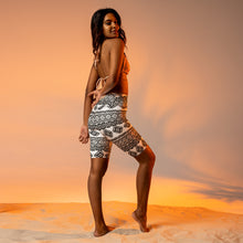 Load image into Gallery viewer, Geometric African Print - Biker Shorts