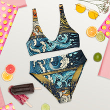 Load image into Gallery viewer, Painted Seas - high-waisted bikini