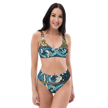 Load image into Gallery viewer, Painted Seas - high-waisted bikini