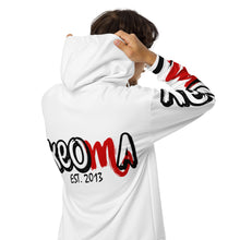 Load image into Gallery viewer, Classic Logo x Est .2013 - White - Unisex zip hoodie