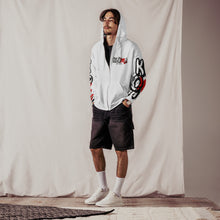 Load image into Gallery viewer, Classic Logo x Est .2013 - White - Unisex zip hoodie