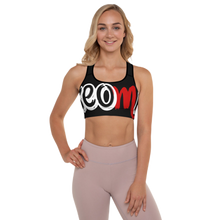Load image into Gallery viewer, Classic Logo - Black Padded Sports Bra