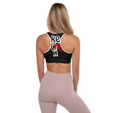 Load image into Gallery viewer, Classic Logo - Black Padded Sports Bra