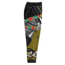 Load image into Gallery viewer, Queen Nefertiti Black, White & Gold - Men's Joggers
