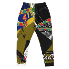 Load image into Gallery viewer, Queen Nefertiti Black, White & Gold - Men's Joggers