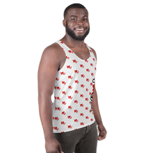 Load image into Gallery viewer, Classic Logo - White & Red Tank Top