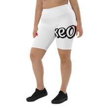 Load image into Gallery viewer, Classic Logo - White Biker Shorts