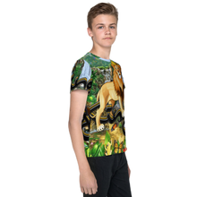 Load image into Gallery viewer, King of the Savanna - Youth crew neck t-shirt