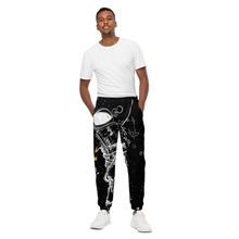 Load image into Gallery viewer, ASTRO - Black Men's track pants — transparent background