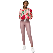 Load image into Gallery viewer, DKP Flowers - Women’s cropped windbreaker