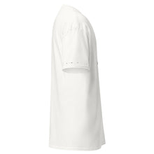 Load image into Gallery viewer, BLACK MAN - White Unisex Text Logo tee