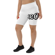 Load image into Gallery viewer, Classic Logo - White Biker Shorts
