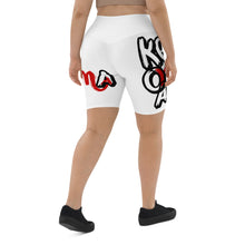 Load image into Gallery viewer, Classic Logo - White Biker Shorts