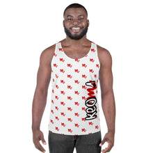 Load image into Gallery viewer, Classic Logo - White & Red Tank Top