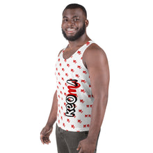 Load image into Gallery viewer, Classic Logo - White & Red Tank Top