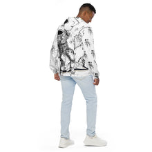 Load image into Gallery viewer, Astro - White Men’s windbreaker