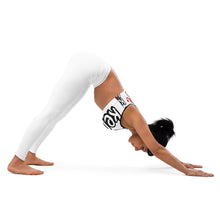 Load image into Gallery viewer, Classic Logo - White Padded Sports Bra