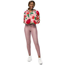 Load image into Gallery viewer, DKP Flowers - Women’s cropped windbreaker