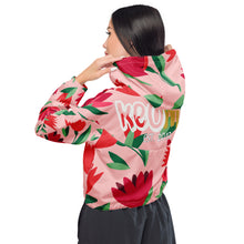 Load image into Gallery viewer, DKP Flowers - Women’s cropped windbreaker