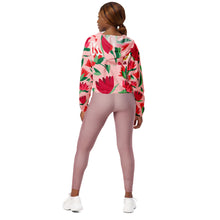 Load image into Gallery viewer, DKP Flowers - Women’s cropped windbreaker