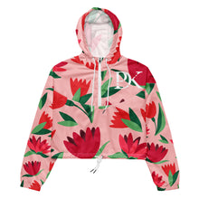 Load image into Gallery viewer, DKP Flowers - Women’s cropped windbreaker