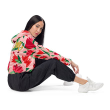 Load image into Gallery viewer, DKP Flowers - Women’s cropped windbreaker