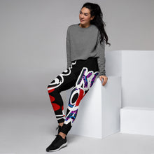 Load image into Gallery viewer, Modify Classic Logo x African Print - Black Women's Joggers