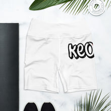 Load image into Gallery viewer, Classic Logo - White Yoga Shorts