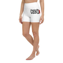 Load image into Gallery viewer, Classic Logo - White Yoga Shorts