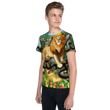 Load image into Gallery viewer, King of the Savanna - Youth crew neck t-shirt