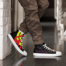 Load image into Gallery viewer, XO Black - Men’s high top canvas shoes
