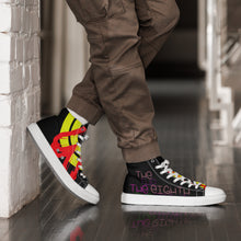 Load image into Gallery viewer, XO Black - Men’s high top canvas shoes