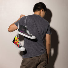 Load image into Gallery viewer, XO Black - Men’s high top canvas shoes