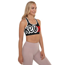 Load image into Gallery viewer, Classic Logo - Black Padded Sports Bra