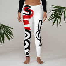 Load image into Gallery viewer, Classic Logo - White Leggings
