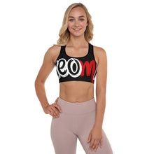 Load image into Gallery viewer, Classic Logo - Black Padded Sports Bra