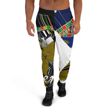 Load image into Gallery viewer, Queen Nefertiti Black, White &amp; Gold - Men&#39;s Joggers
