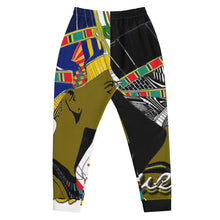 Load image into Gallery viewer, Queen Nefertiti Black, White & Gold - Men's Joggers
