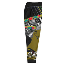 Load image into Gallery viewer, Queen Nefertiti Black, White & Gold - Men's Joggers