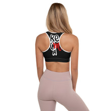 Load image into Gallery viewer, Classic Logo - Black Padded Sports Bra