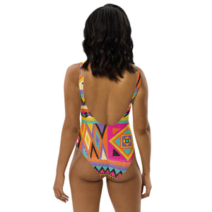 African Print - One-Piece Swimsuit