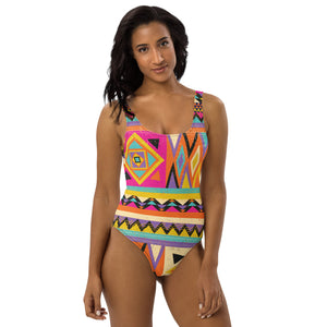 African Print - One-Piece Swimsuit
