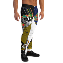 Load image into Gallery viewer, Queen Nefertiti Black, White &amp; Gold - Men's Joggers
