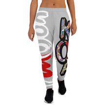 Load image into Gallery viewer, Modify Classic Logo x Geometric Print - Gray Women's Joggers
