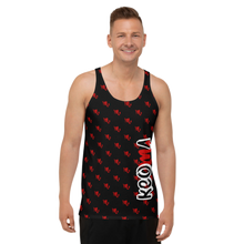 Load image into Gallery viewer, Classic Logo - Black &amp; Red Tank Top
