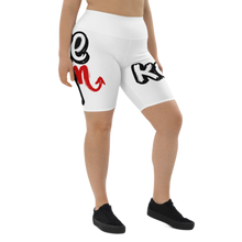 Load image into Gallery viewer, Classic Logo - White Biker Shorts
