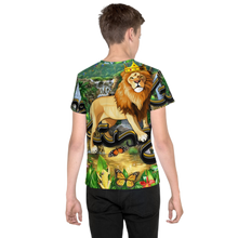 Load image into Gallery viewer, King of the Savanna - Youth crew neck t-shirt
