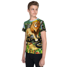 Load image into Gallery viewer, King of the Savanna - Youth crew neck t-shirt
