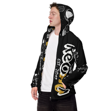 Load image into Gallery viewer, ASTRO - Black Men’s windbreaker — transparent background
