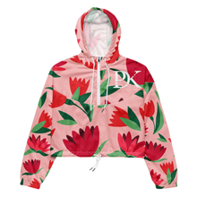 Load image into Gallery viewer, DKP Flowers - Women’s cropped windbreaker
